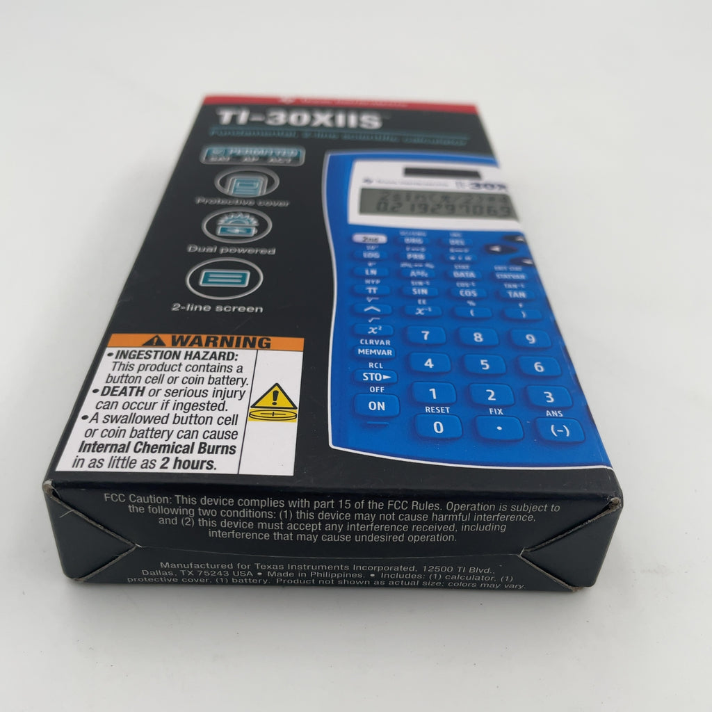 Texas Instruments 30Xiis Scientific Calculator - Lightning Blue: Sat & Act Approved