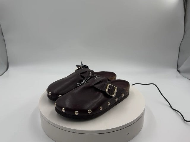 Women's Lee Clog Mule Flat - Universal Thread Brown 6: Slip-On, Non-Marking Sole, Textured Outsole