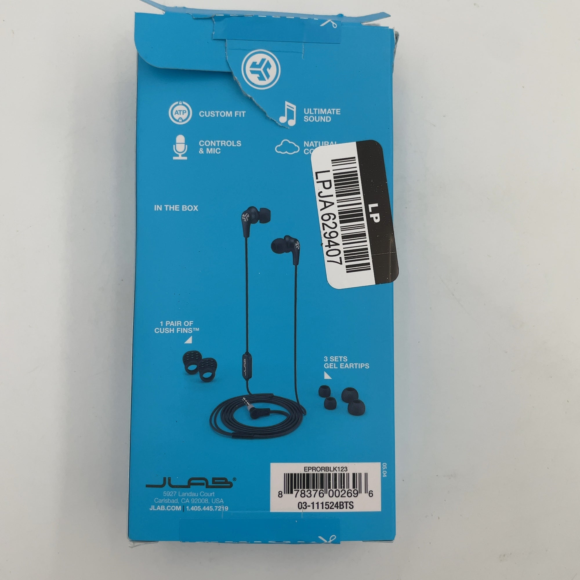 Jlab Wired Jbuds Pro With Universal Mic 3.5 Mm Trrs Right-Angled - Black: Silicone Ear Cushion, Lightweight Design