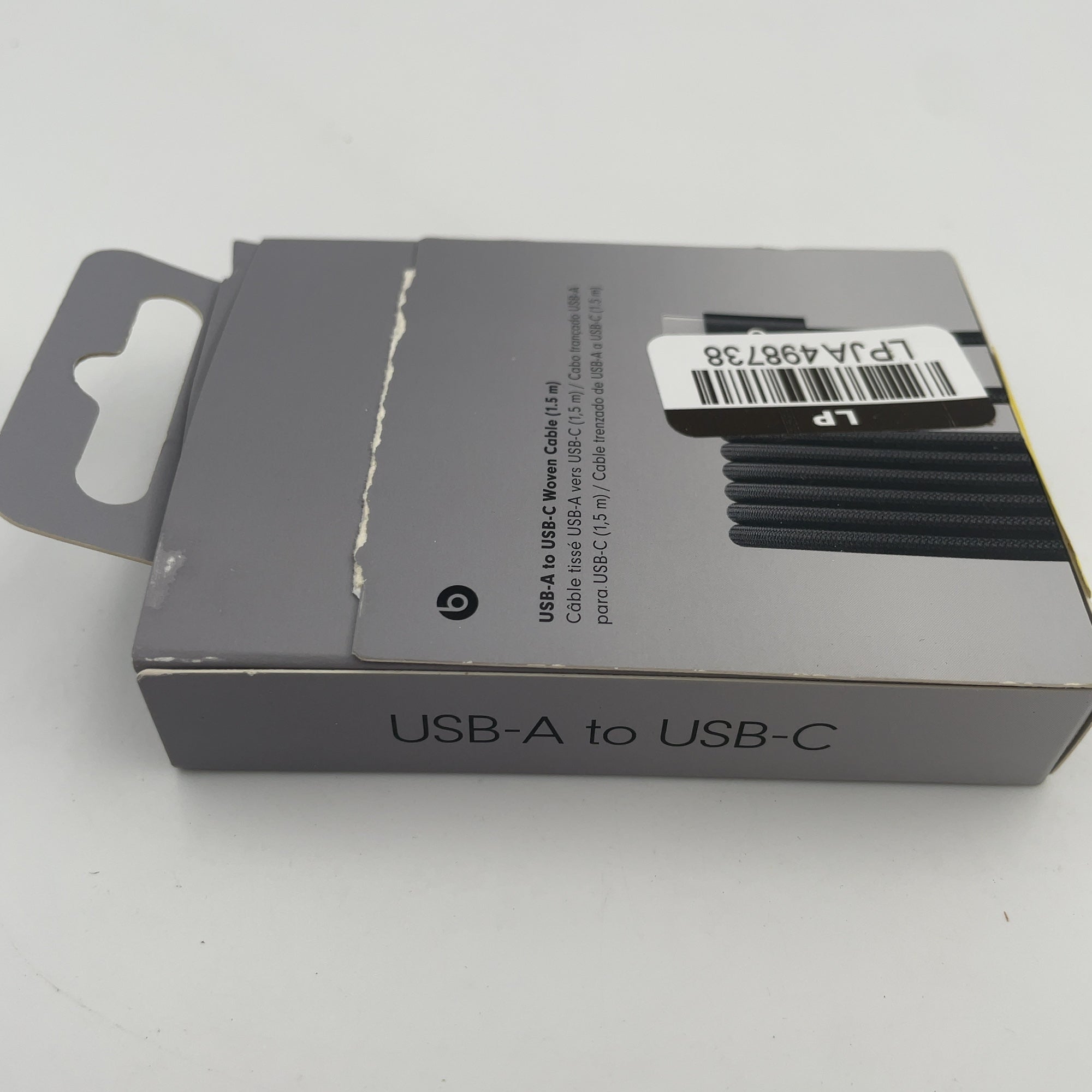 Beats Usb-A To Usb-C Woven Cable (1.5 M) - Bolt Black