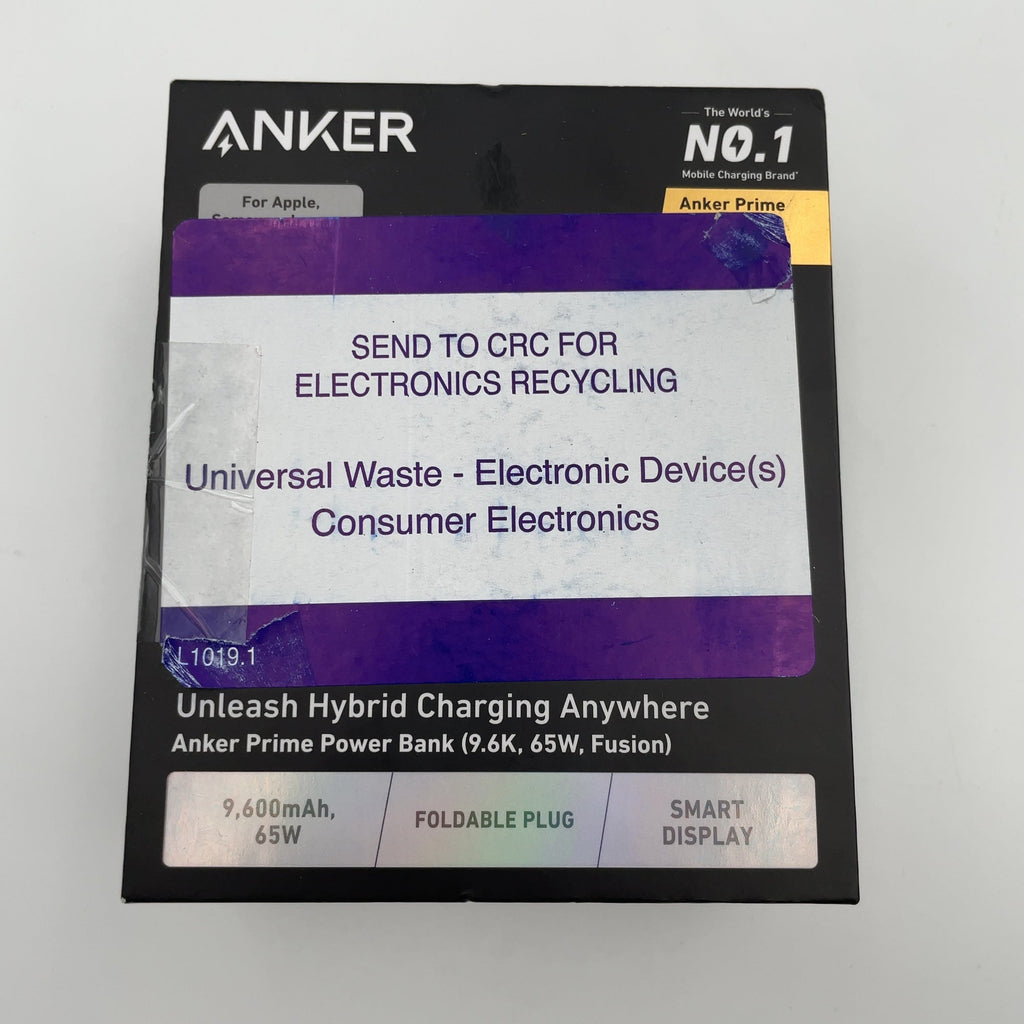Anker 9600Mah 65W Prime Power Bank Fusion - Black: Dual Device Charging, 240V Output