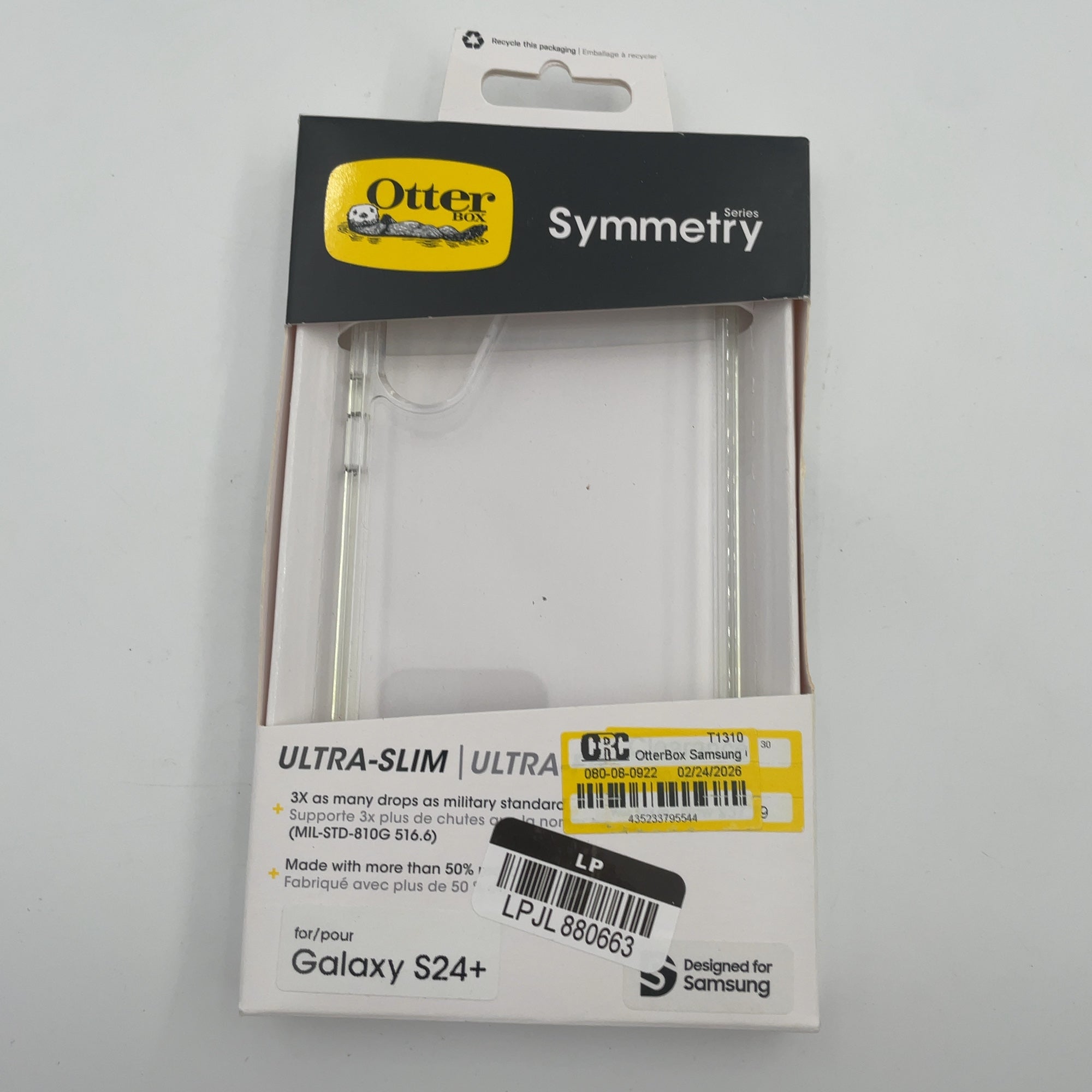 Otterbox Samsung Galaxy S24+ Symmetry Series Case - Clear: Scratch & Bump Resistant