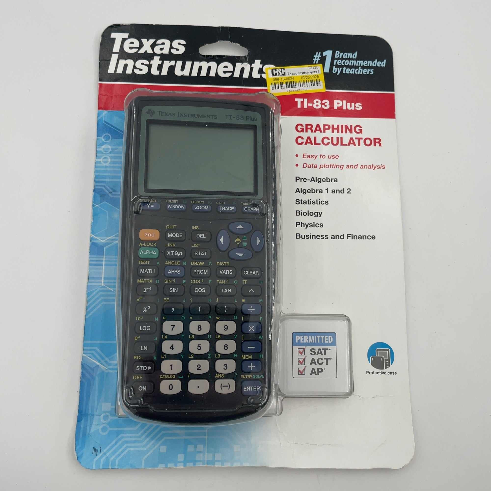 Texas Instruments 83 Plus Black Calculator: Graphing, 160Kb Data Storage