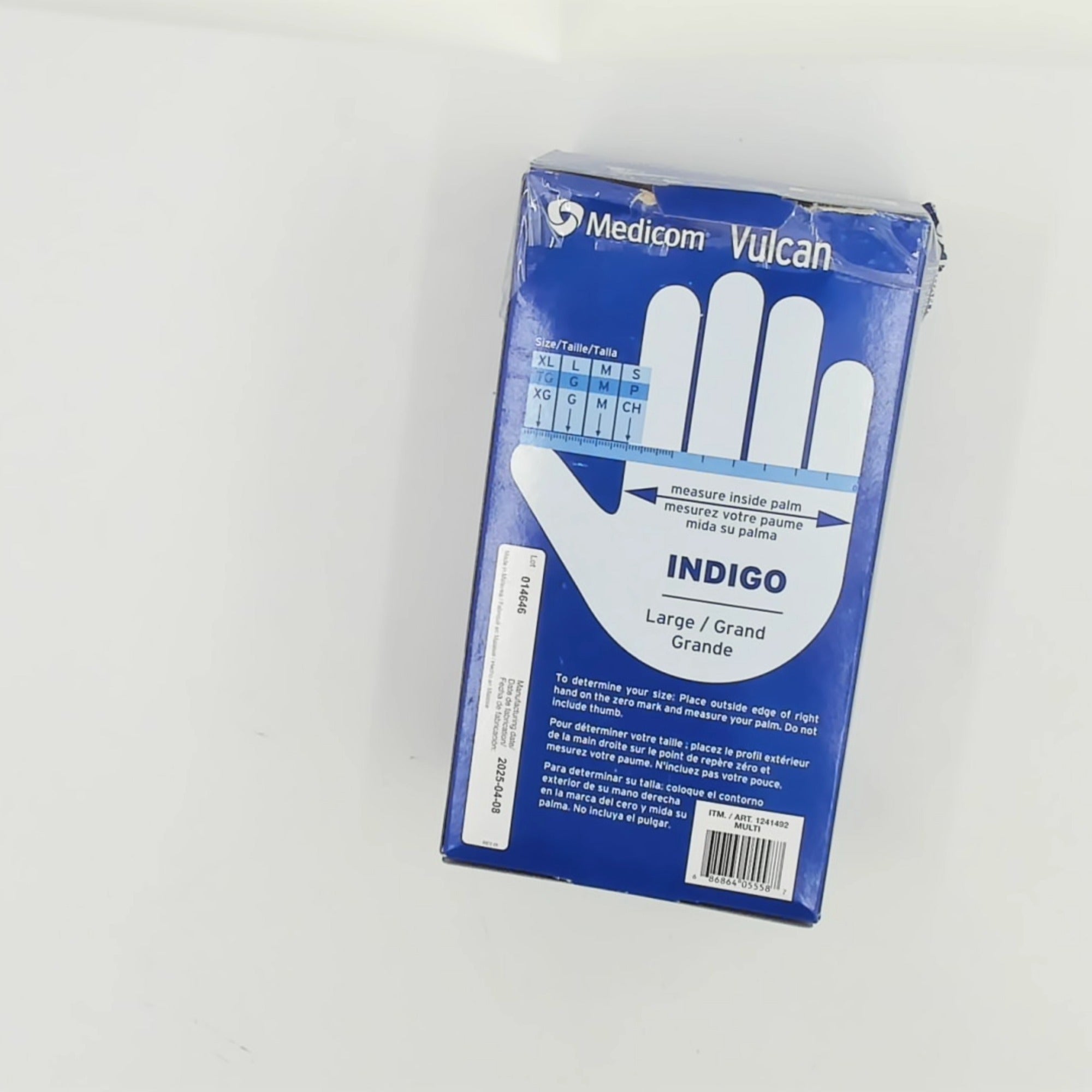 Vulcan Nitrile Gloves Lg