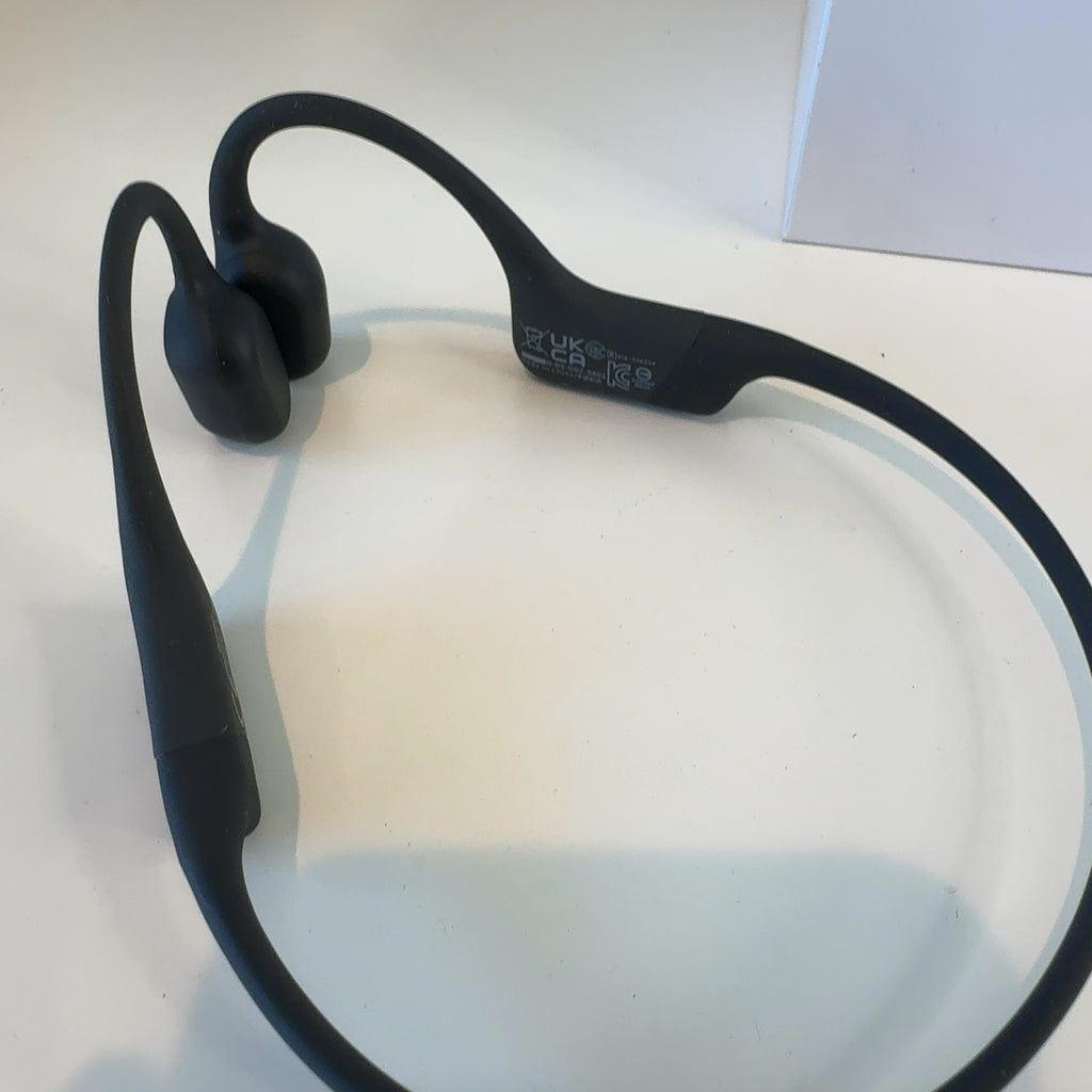 Shokz Openrun Bluetooth Wireless Headphones - Black: Open-Ear, Built-In Microphone, Water-Resistant