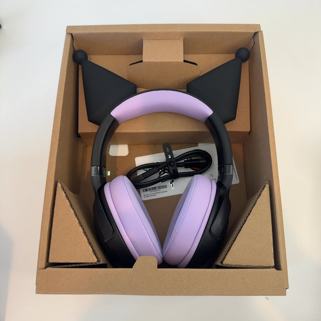 Razer Kraken Kitty V2 Bt - Kuromi Edition Headset: Wireless Gaming, Mac & Pc Compatible