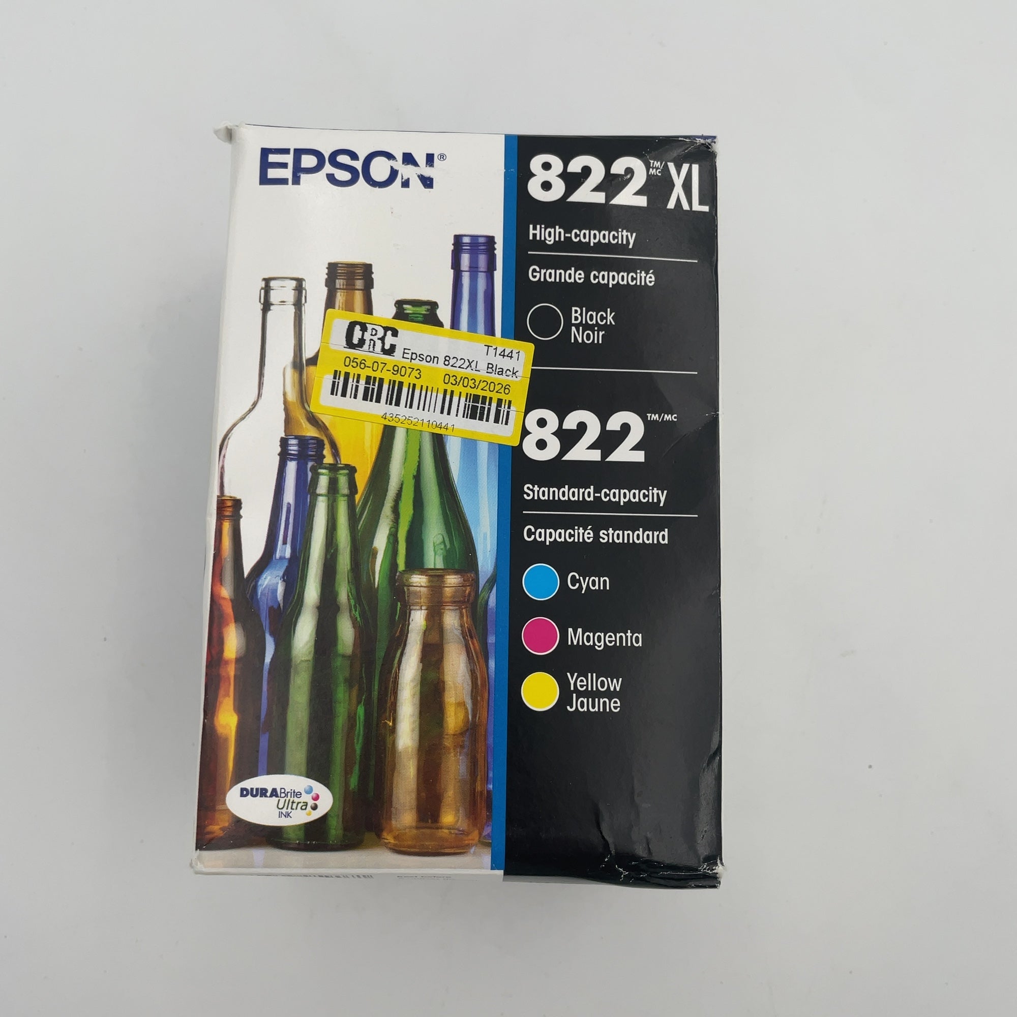 Epson 822Xl Black 822 C/M/Y 4Pk Ink Cartridges - Black Cyan Magenta Yellow (T822Xl-Bcs): Printer Ink Series, Standard Yield (Please Be Advised That Sets May Be Missing Pieces Or Otherwise Incomplete.)