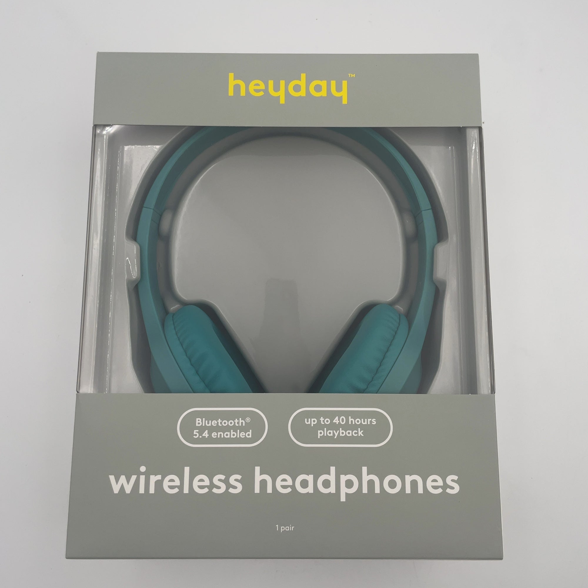 Wireless/Wired Bluetooth Headphone With Aux Cable - Heyday Bright Teal