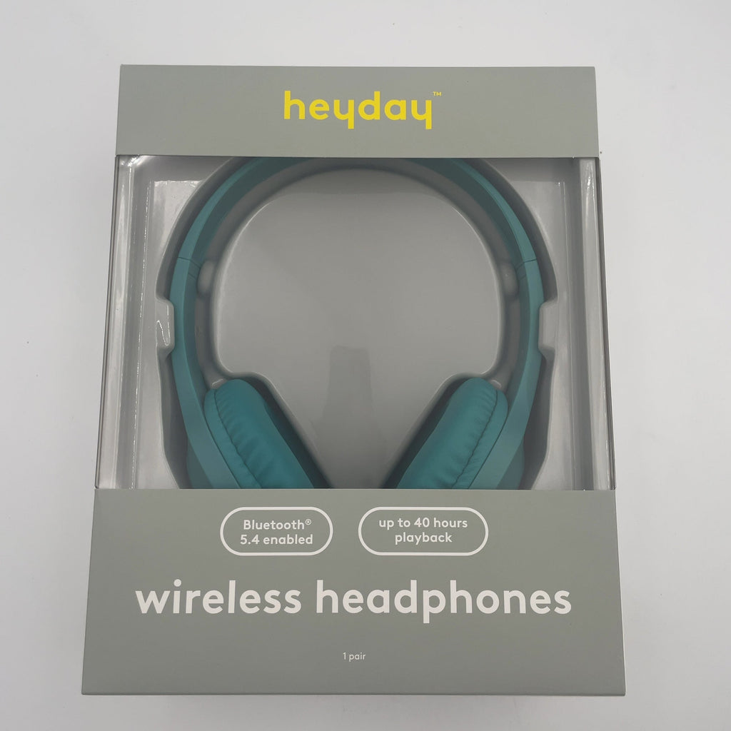 Wireless/Wired Bluetooth Headphone With Aux Cable - Heyday Bright Teal