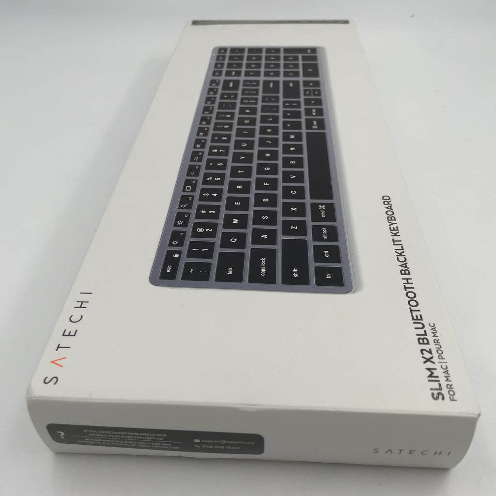 Satechi Slim X2 Bluetooth Keyboard - Space Gray: Mechanical, Backlit, Usb-C