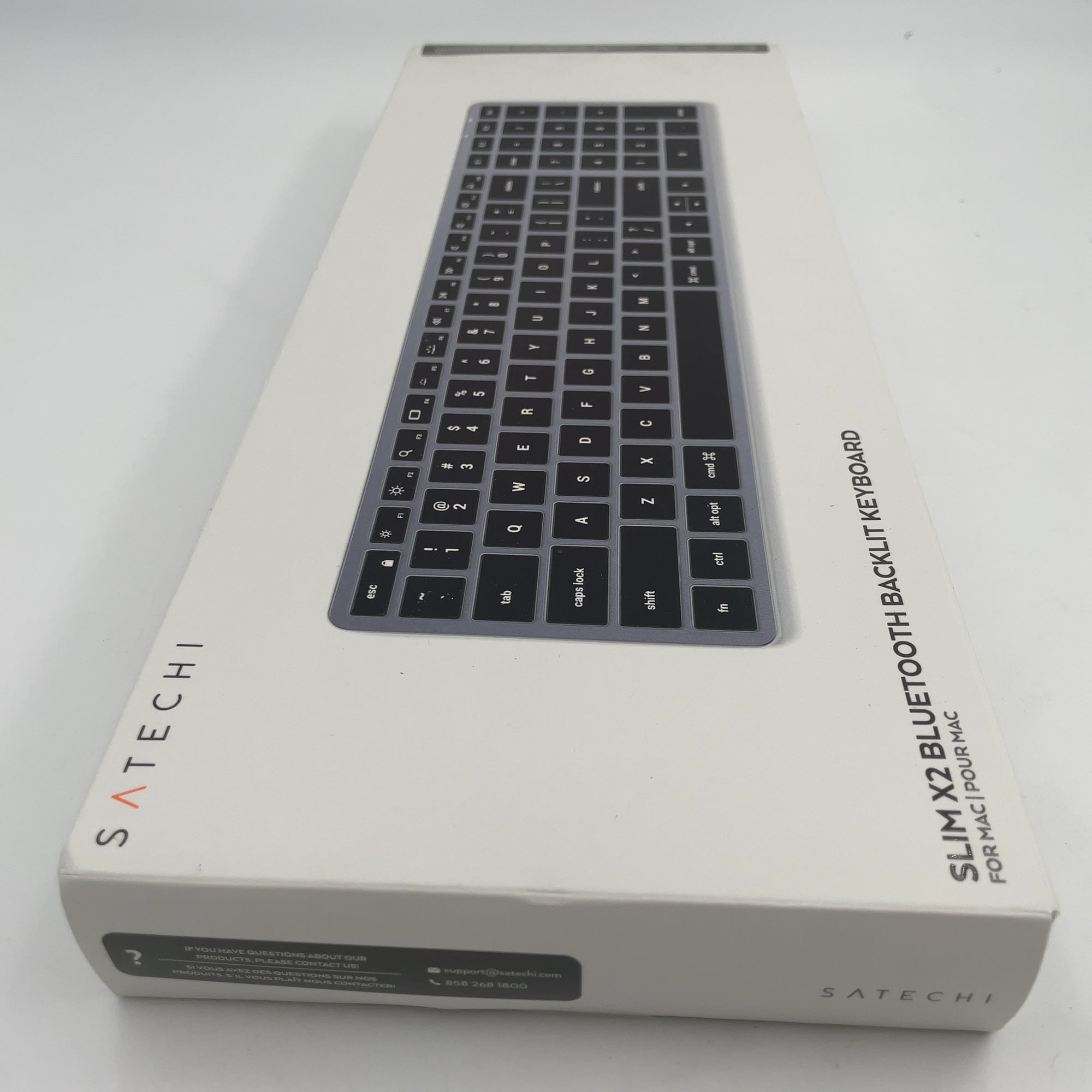 Satechi Slim X2 Bluetooth Keyboard - Space Gray: Mechanical, Backlit, Usb-C
