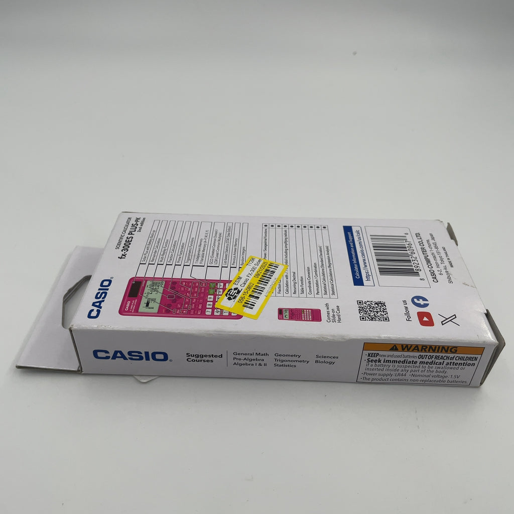Casio Fx-300 Scientific Calculator - Pink: Act, Sat, Ap Exam Approved