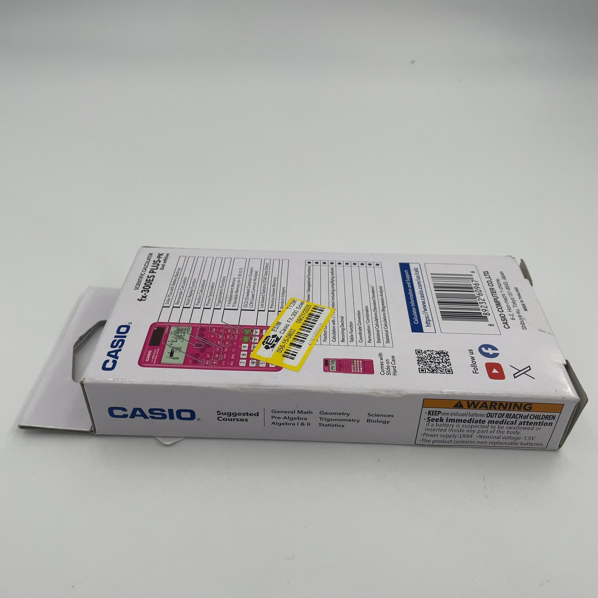 Casio Fx-300 Scientific Calculator - Pink: Act, Sat, Ap Exam Approved