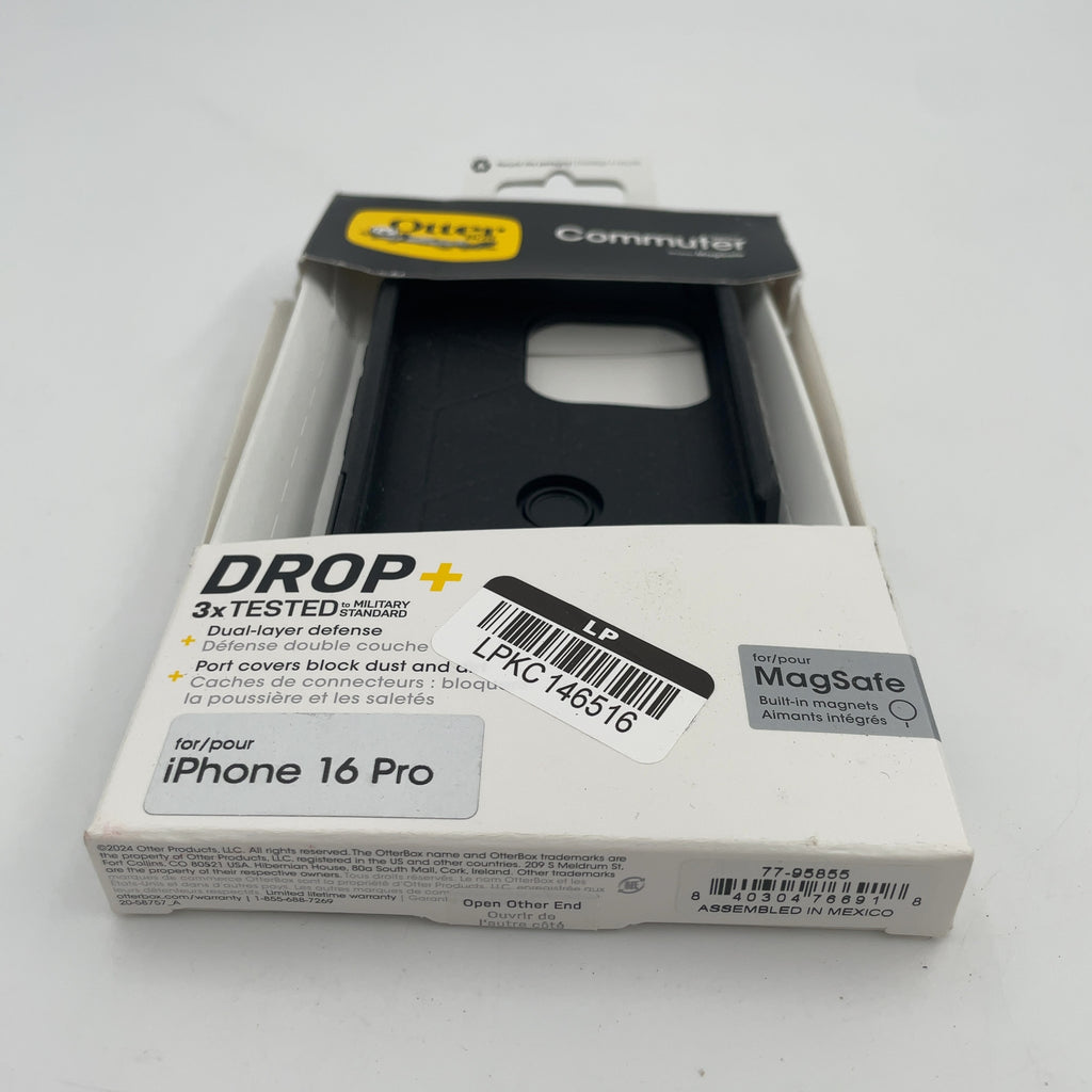 Otterbox Iphone 16 Pro Commuter Series Case With Magsafe - Black: Solid Plastic Protection
