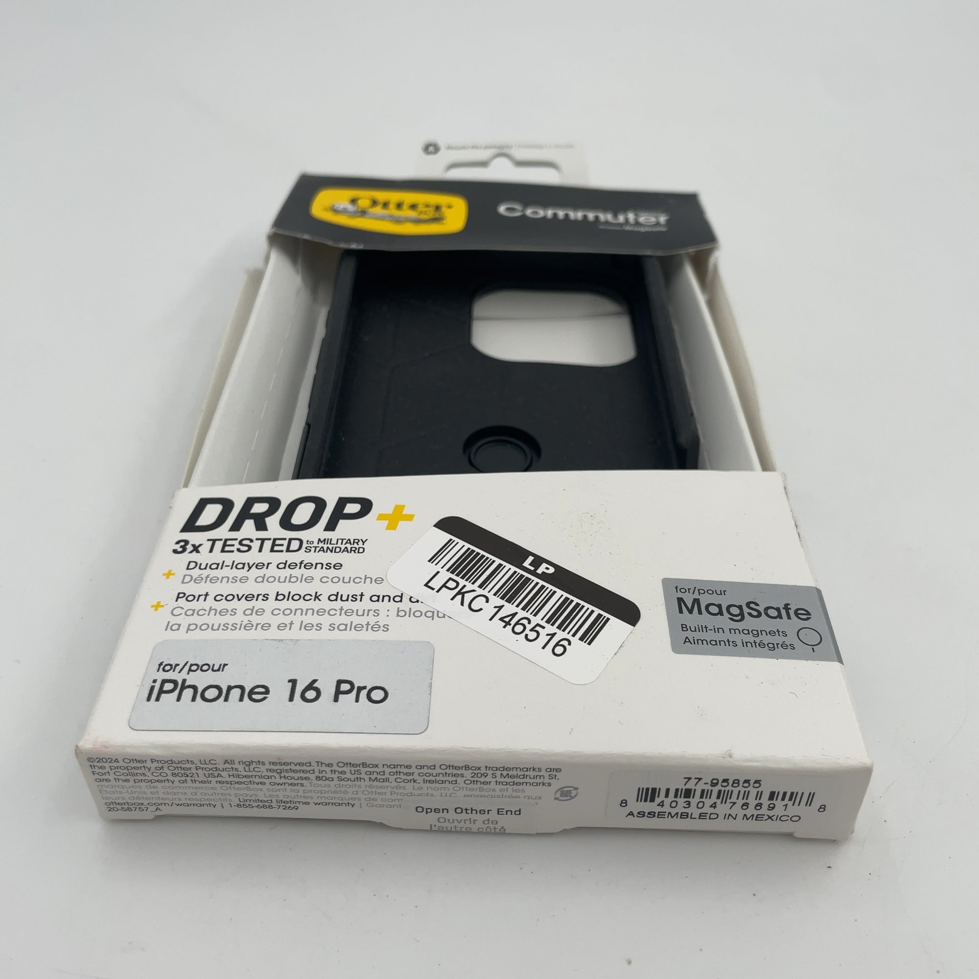 Otterbox Iphone 16 Pro Commuter Series Case With Magsafe - Black: Solid Plastic Protection