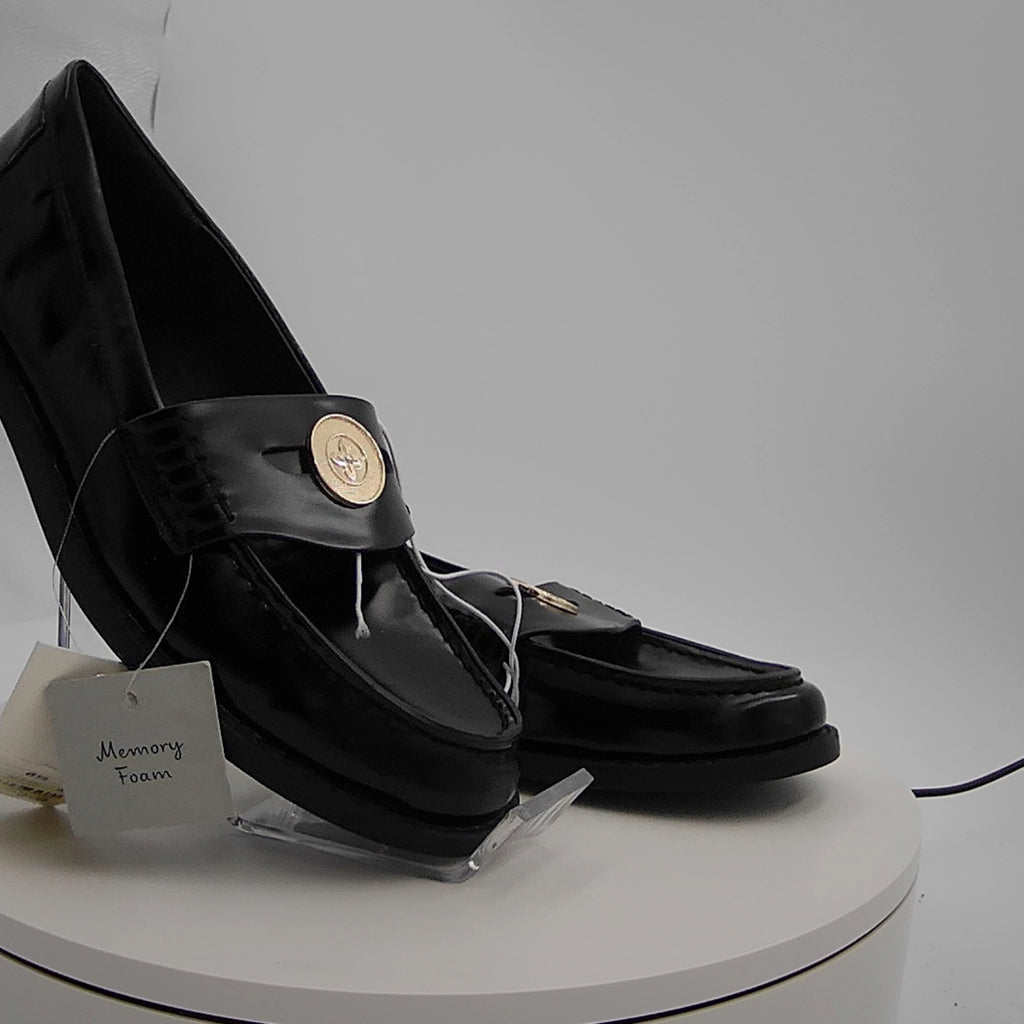 Women’s Phyllis Penny Loafers With Memory Foam Insole – A New Day Black 6.5