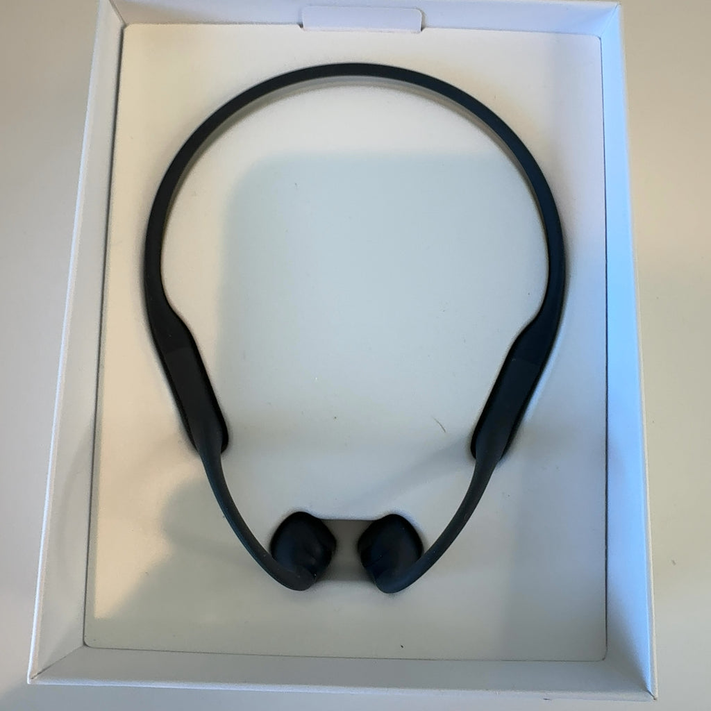 Shokz Openrun Bluetooth Wireless Headphones - Black: Open-Ear, Built-In Microphone, Water-Resistant