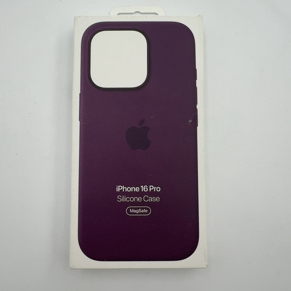 Apple Iphone 16 Pro Silicone Case With Magsafe - Plum