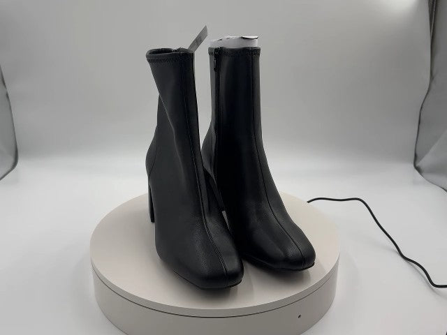 Women’s Pippa High Shaft Heeled Boots - A New Day Black 6.5