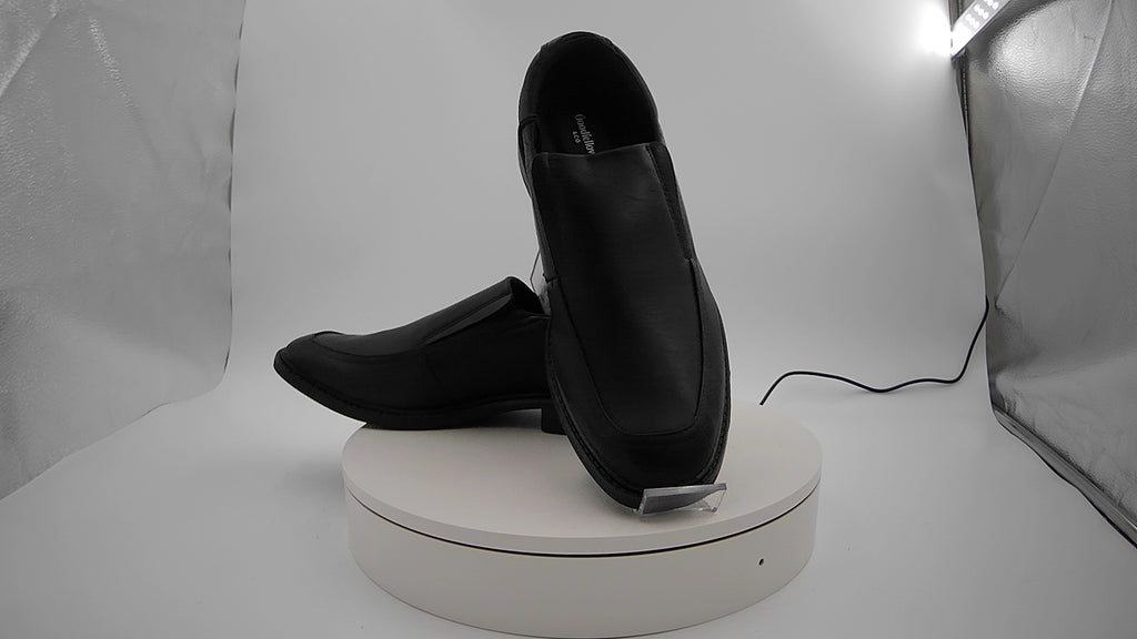 Men's Toby Dress Shoes with Memory Foam Insole - Goodfellow & Co Black 9W: Wide Fit Loafers