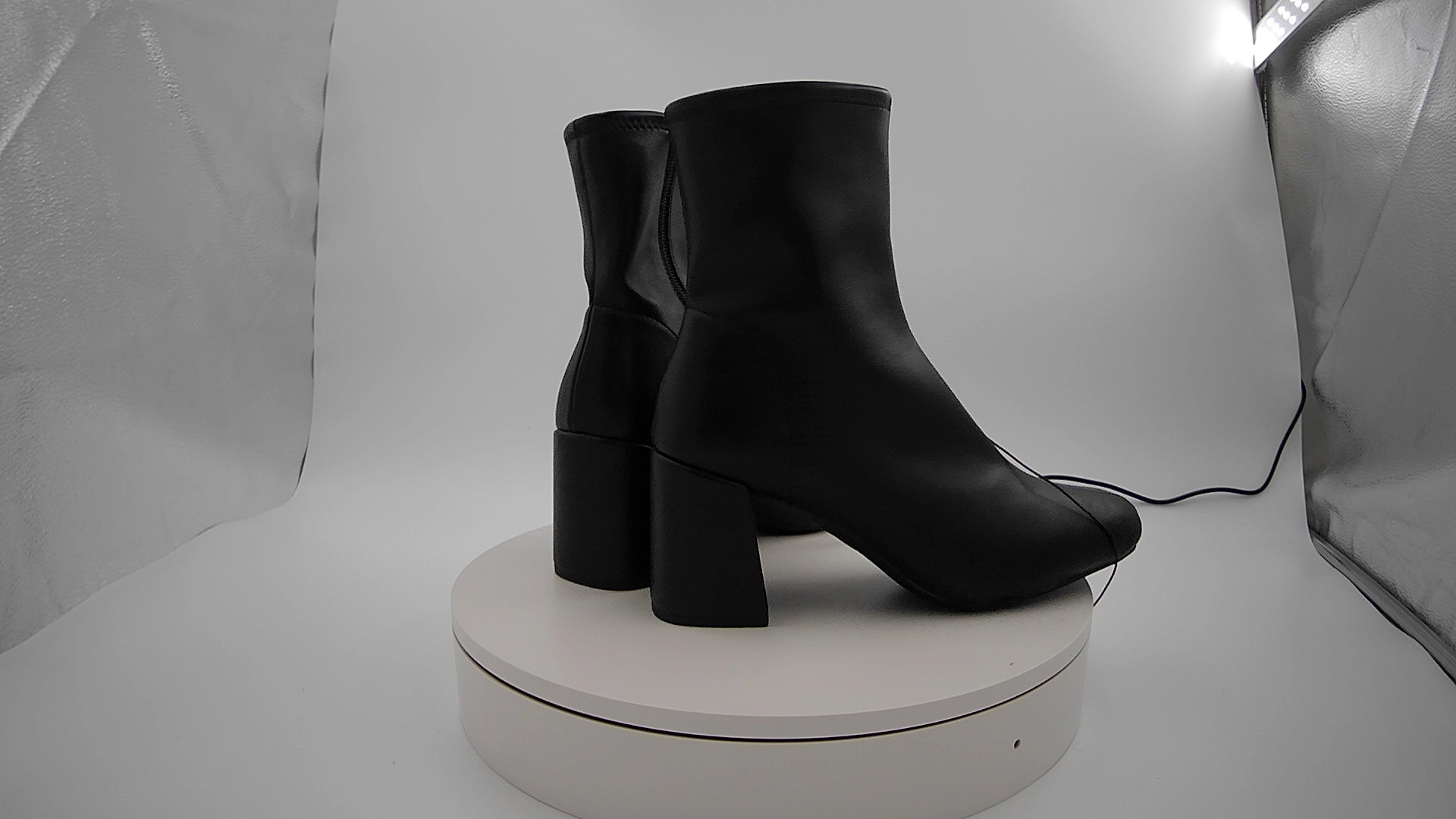 Women’s Pippa High Shaft Heeled Boots - A New Day Black 7