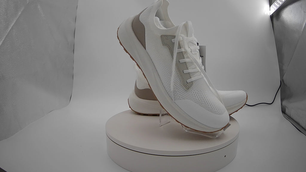 Men's Lee Knit Sneakers with Memory Foam Insole - Goodfellow & Co White 11.5: Cushioned Footbed, Mesh Upper
