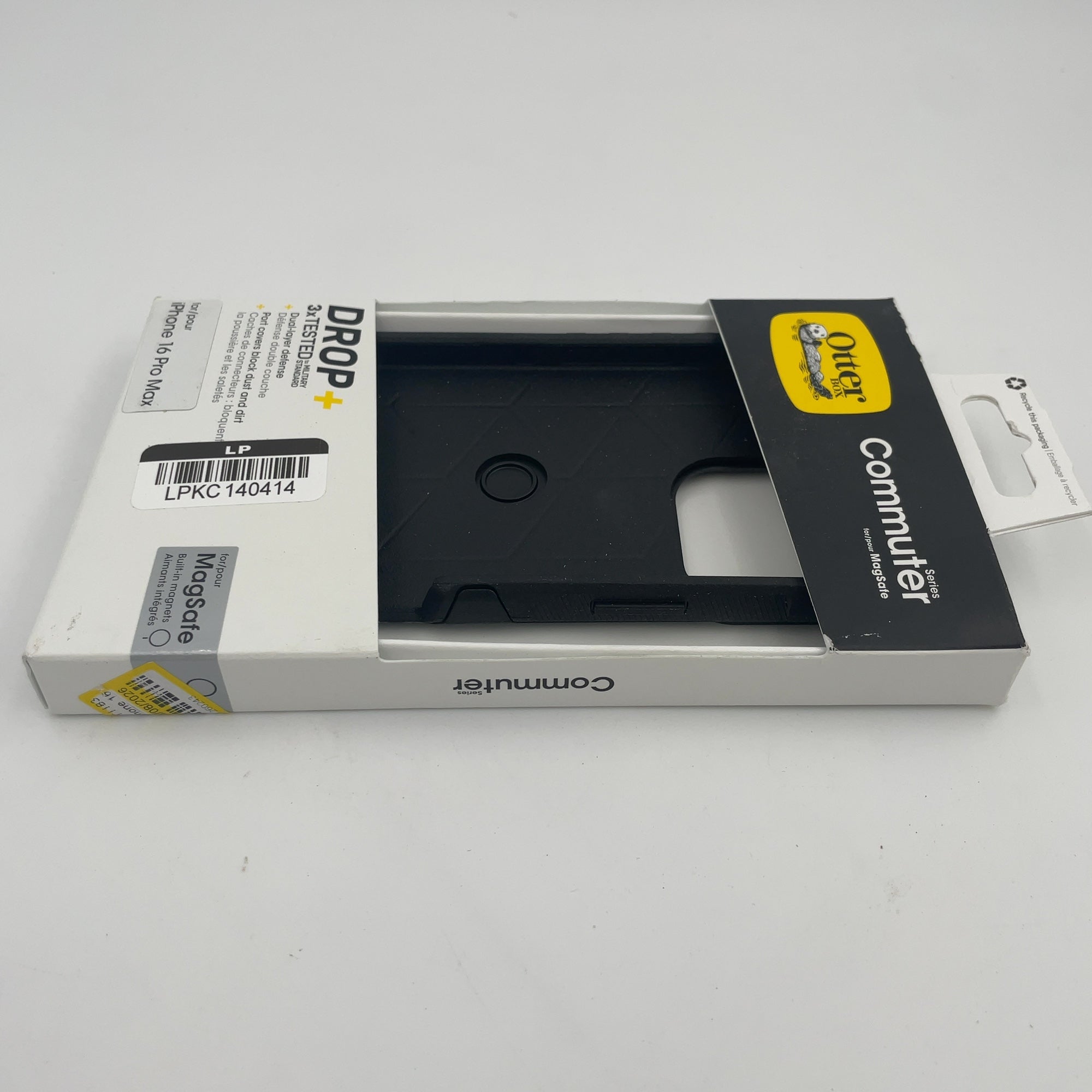 Otterbox Iphone 16 Pro Max Commuter Series Case With Magsafe - Black: Plastic, Solid Pattern