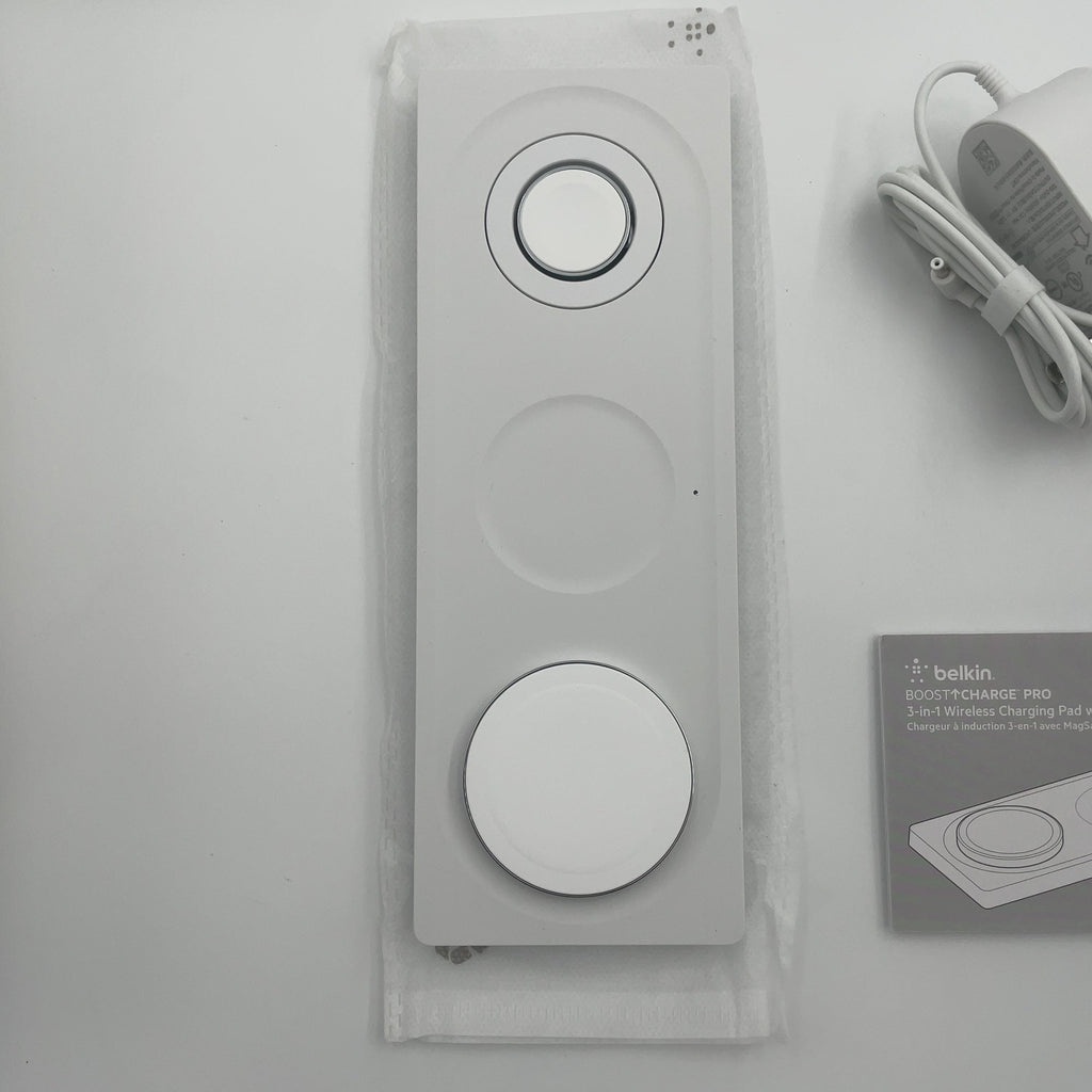 Belkin Boostcharge Pro 3 In 1 Wireless Charging Pad Magsafe - White (Wiz016Ttwh-Tl)