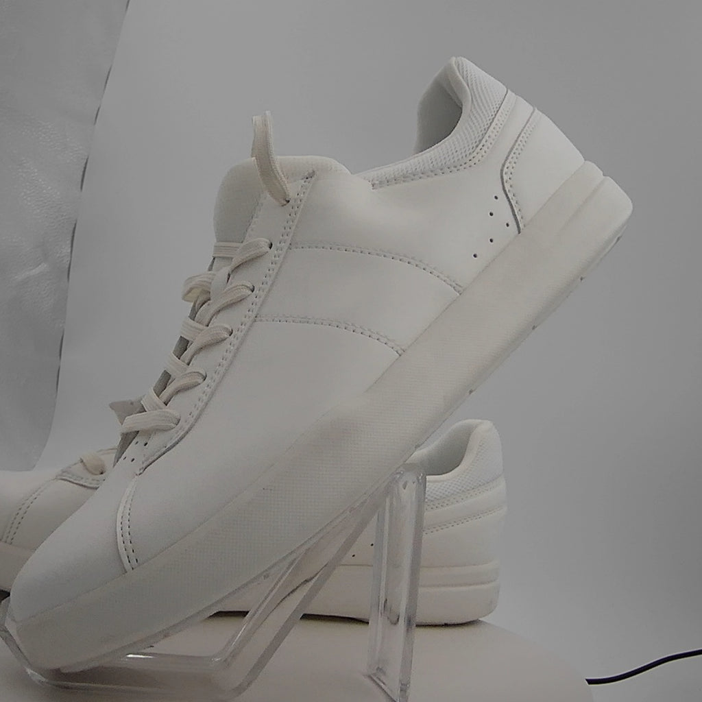 Men's Scout Sneakers - Goodfellow & Co White 11.5: Lace Up, Cushioned Footbed, Mesh Construction