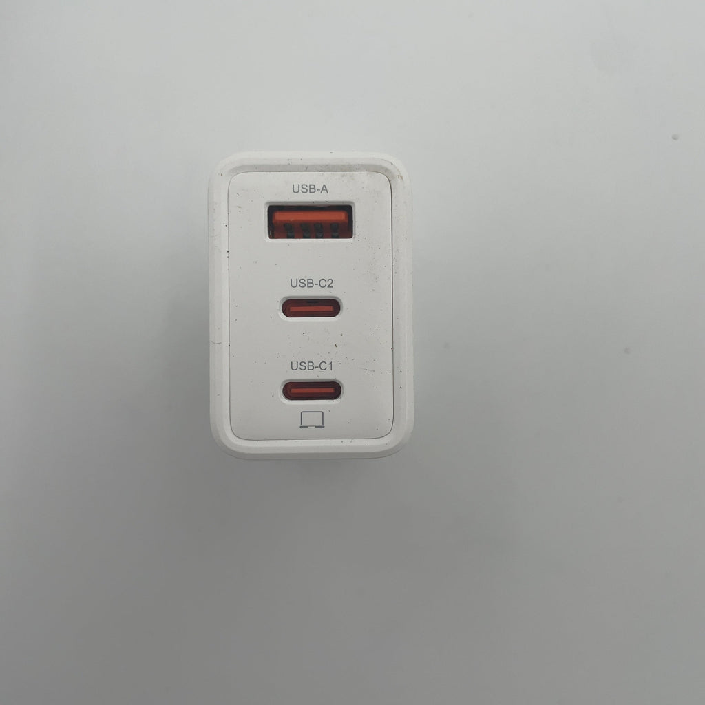 Philips 3 Port Fast Charging Wall Charger With Usb-A And Usb-C: 65W Power Adapter