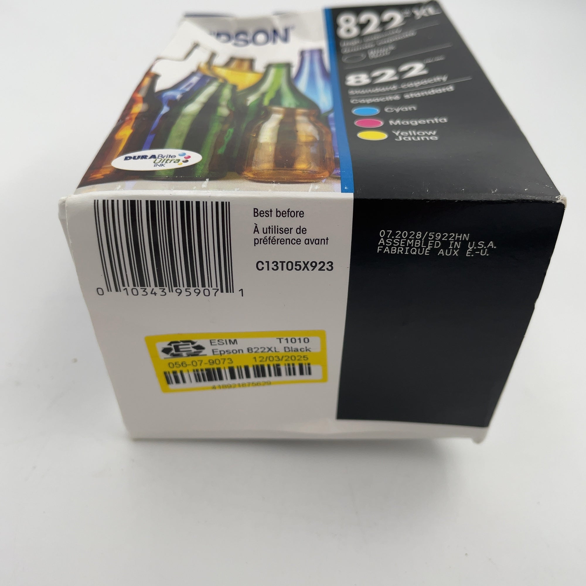 Epson 822Xl Black 822 C/M/Y 4Pk Ink Cartridges - Black Cyan Magenta Yellow (T822Xl-Bcs): Printer Ink Series, Standard Yield (Please Be Advised That Sets May Be Missing Pieces Or Otherwise Incomplete.)