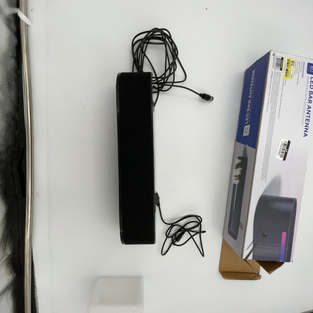 Core Innovations 80-Mile Amplified Indoor Tv Antenna Bar With Led Lighting: Universal Mount