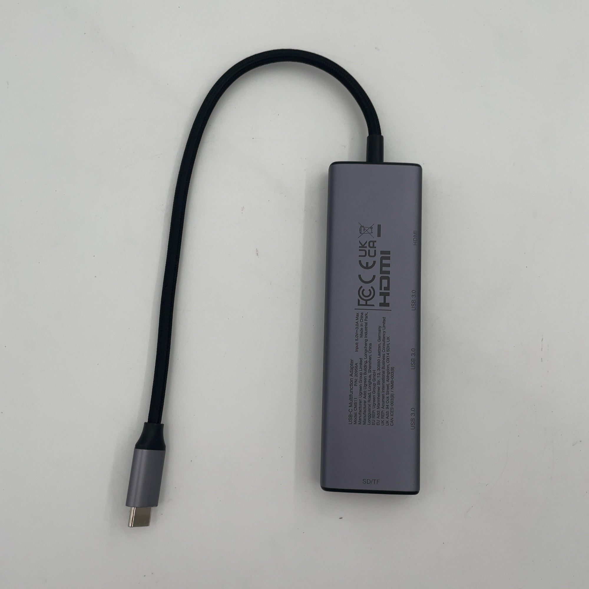 Ugreen 6-In-1 Type C To Hdmi +Usb 3.0*3 + Sd/Tf Converter: Cable Adapter, Usb-C To Hdmi