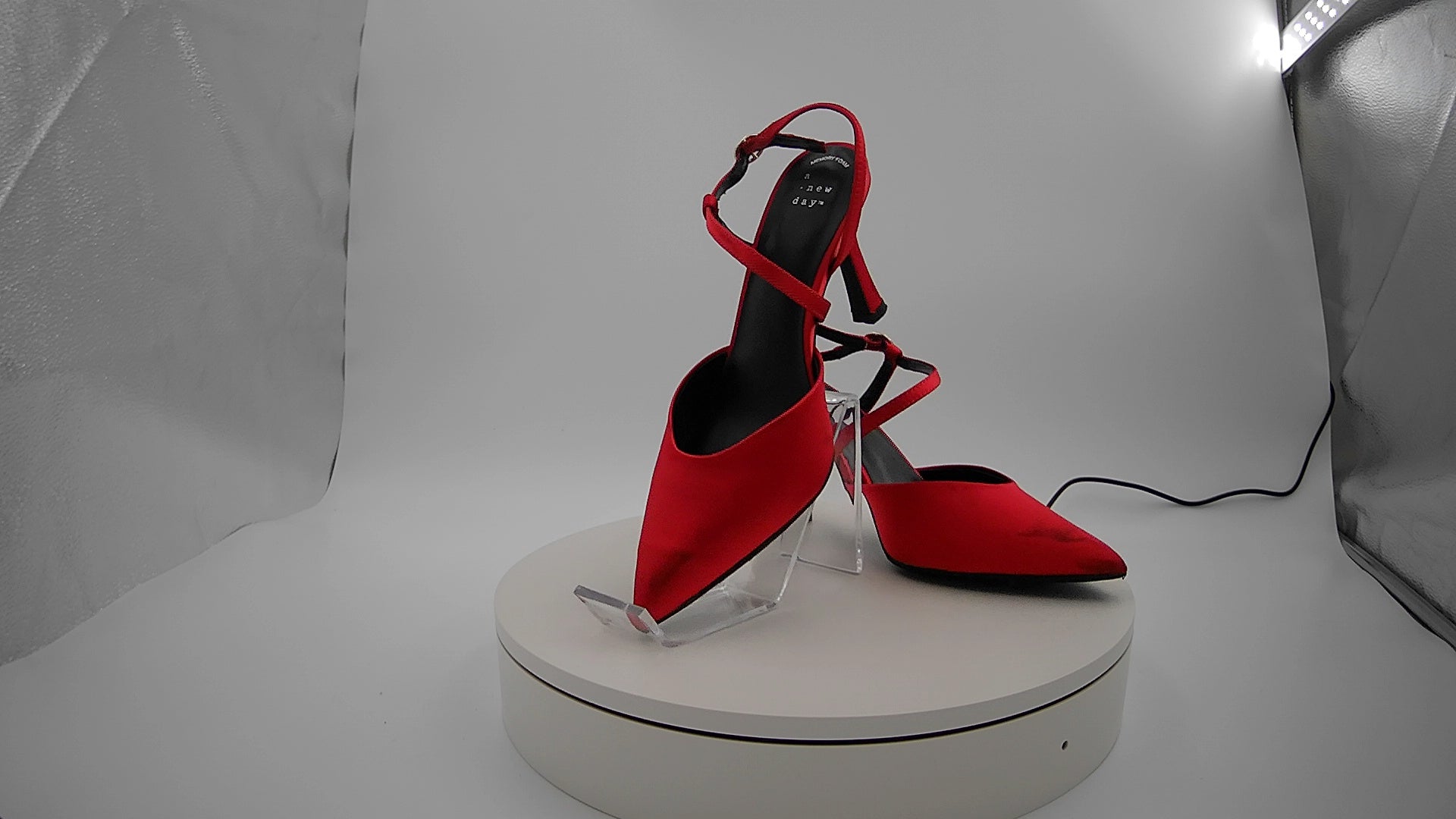 Women’s Rosemary Heels with Memory Foam Insole - A New Day Red 7.5