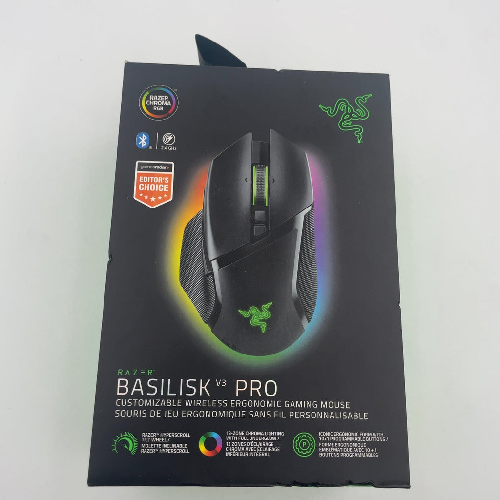 Razer Basilisk V3 Pro Black Edition: Wireless Gaming Controller, Bluetooth Connectivity