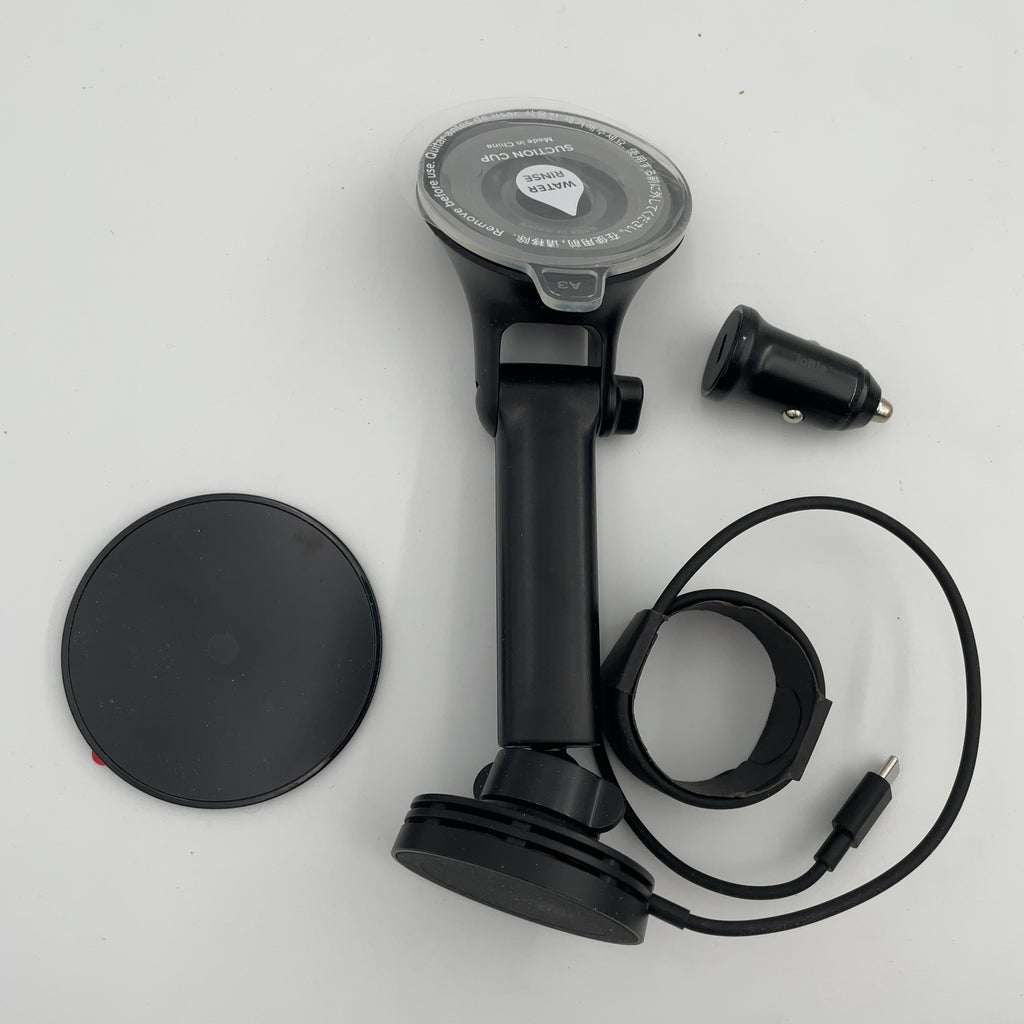 Iottie Velox Mini Qi2 Wireless Dash & Windshield Car Phone Mount - Black: Usb-C Car Accessories