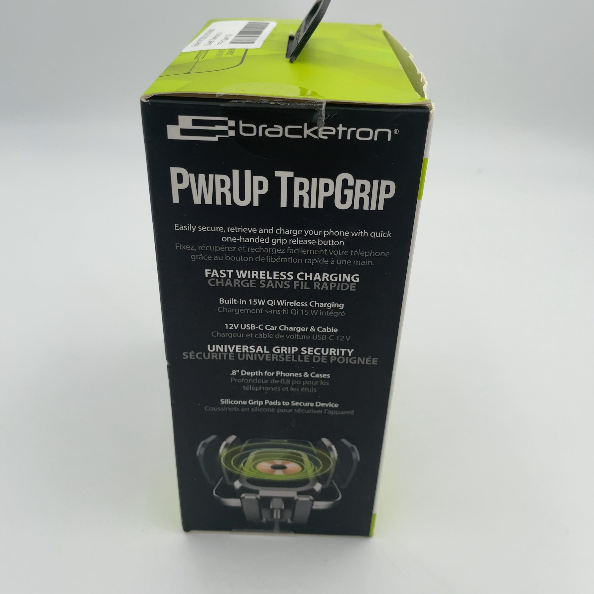 Bracketron PwrUp TripGrip Window/Dash Mount - Black