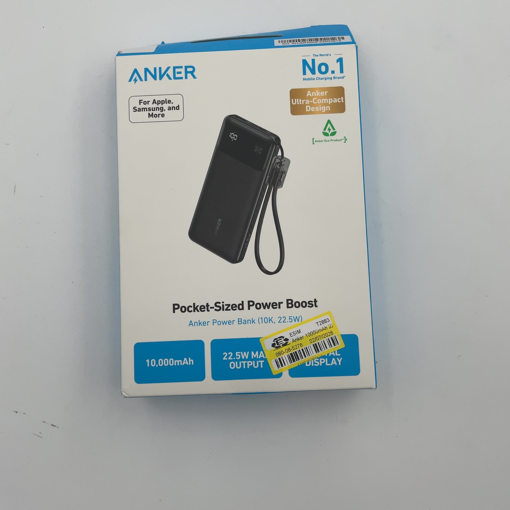 Anker 10000Mah 22.5W Power Bank - Black