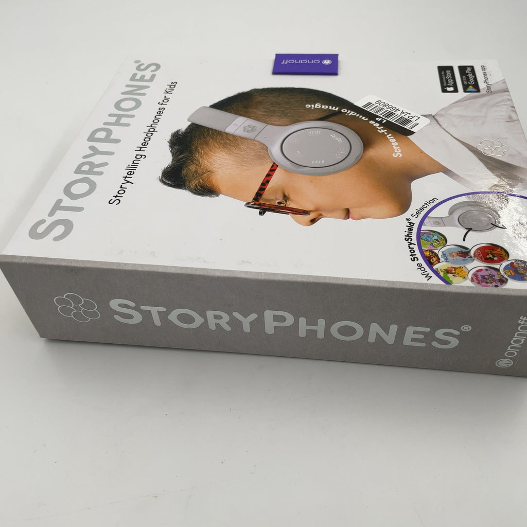 Storyphones Storytelling Bluetooth Wireless Kids Headphones Intro Bundle With Zendisk And Playshield - Gray