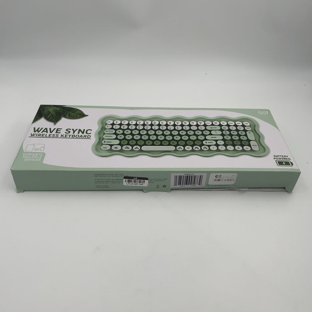 Ijoy Wavy Keyboard - Green: Abs Material, Slim Design, Computer Accessory