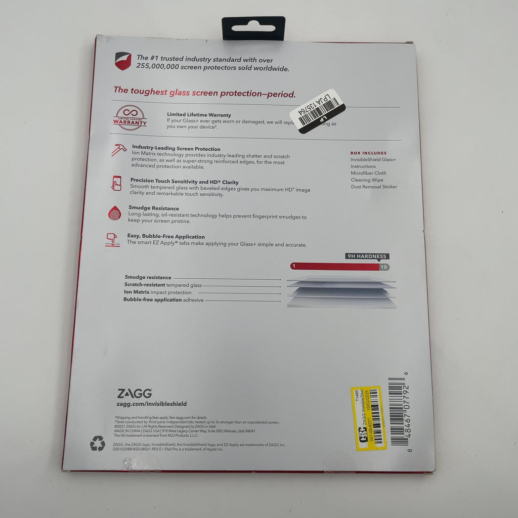 Zagg Invisibleshield Apple Ipad Pro 11" Glass+ Screen Protector
