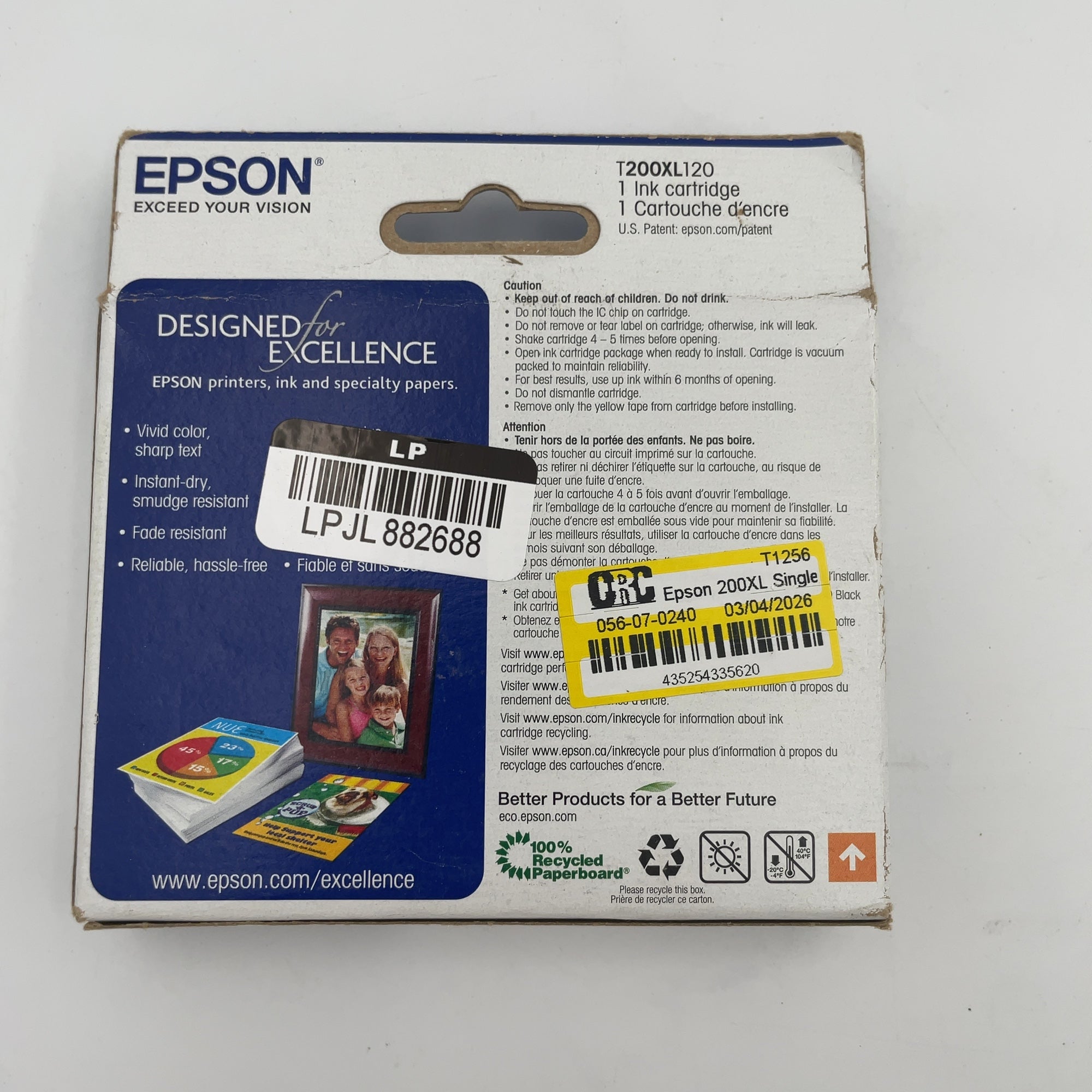 Epson 200Xl Single Ink Cartridge - Black (T200Xl120)