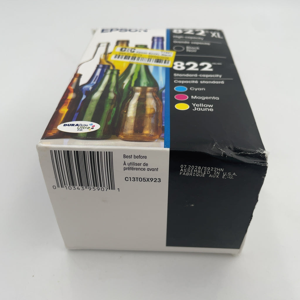 Epson 822Xl Black 822 C/M/Y 4Pk Ink Cartridges - Black Cyan Magenta Yellow (T822Xl-Bcs): Printer Ink Series, Standard Yield (Please Be Advised That Sets May Be Missing Pieces Or Otherwise Incomplete.)