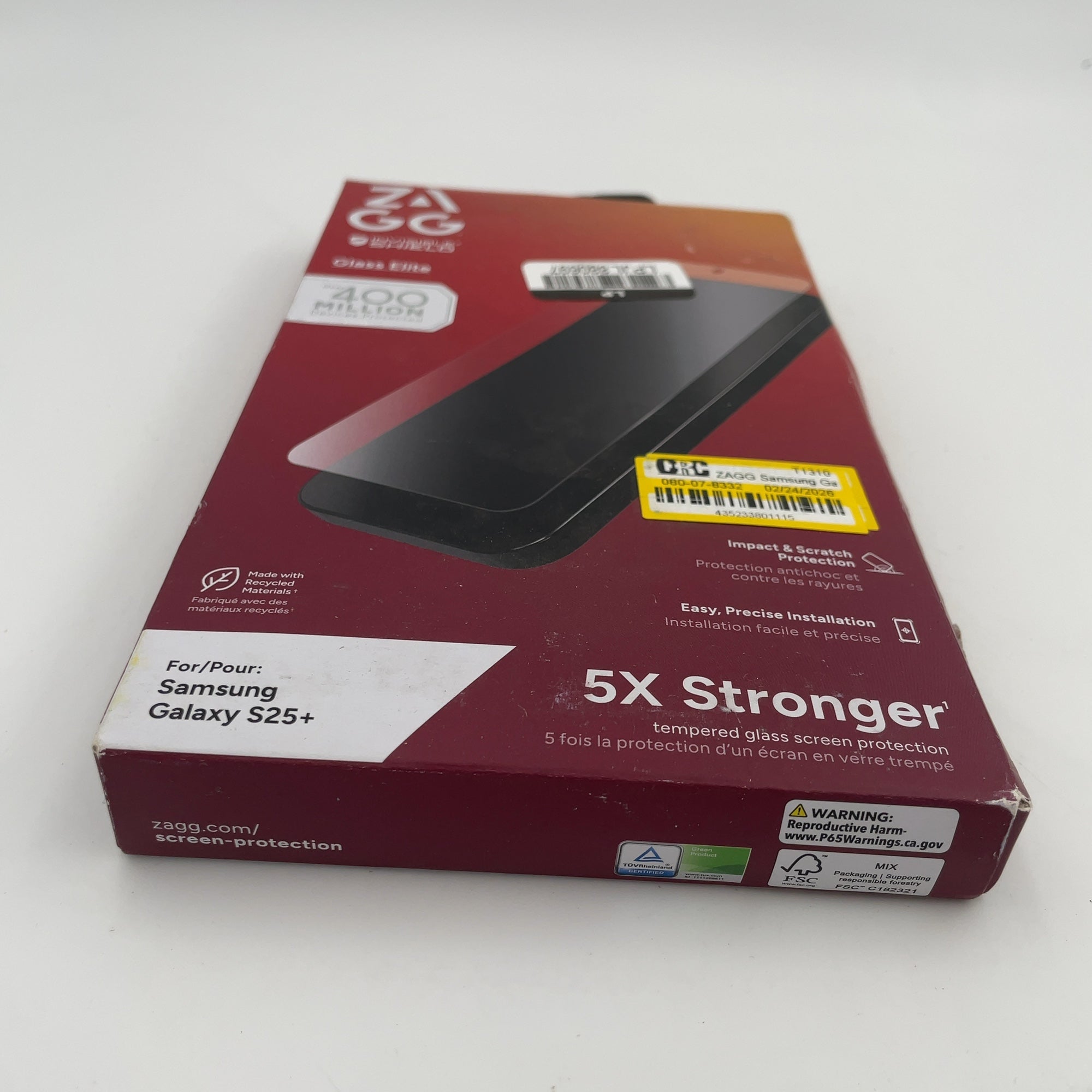 Zagg Samsung Galaxy S25+ Glass Elite Screen Protector