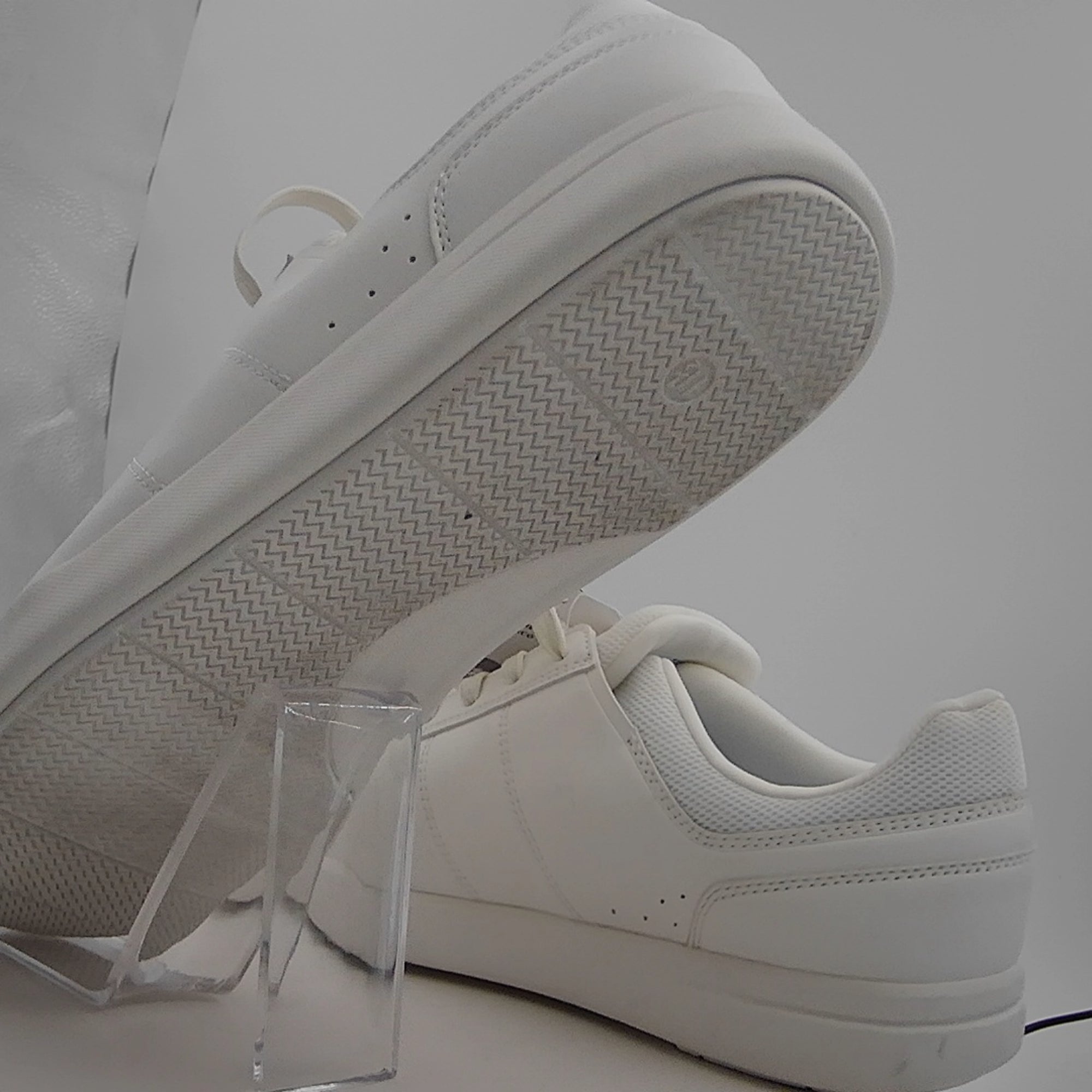 Men's Scout Sneakers - Goodfellow & Co White 11.5: Lace Up, Cushioned Footbed, Mesh Construction