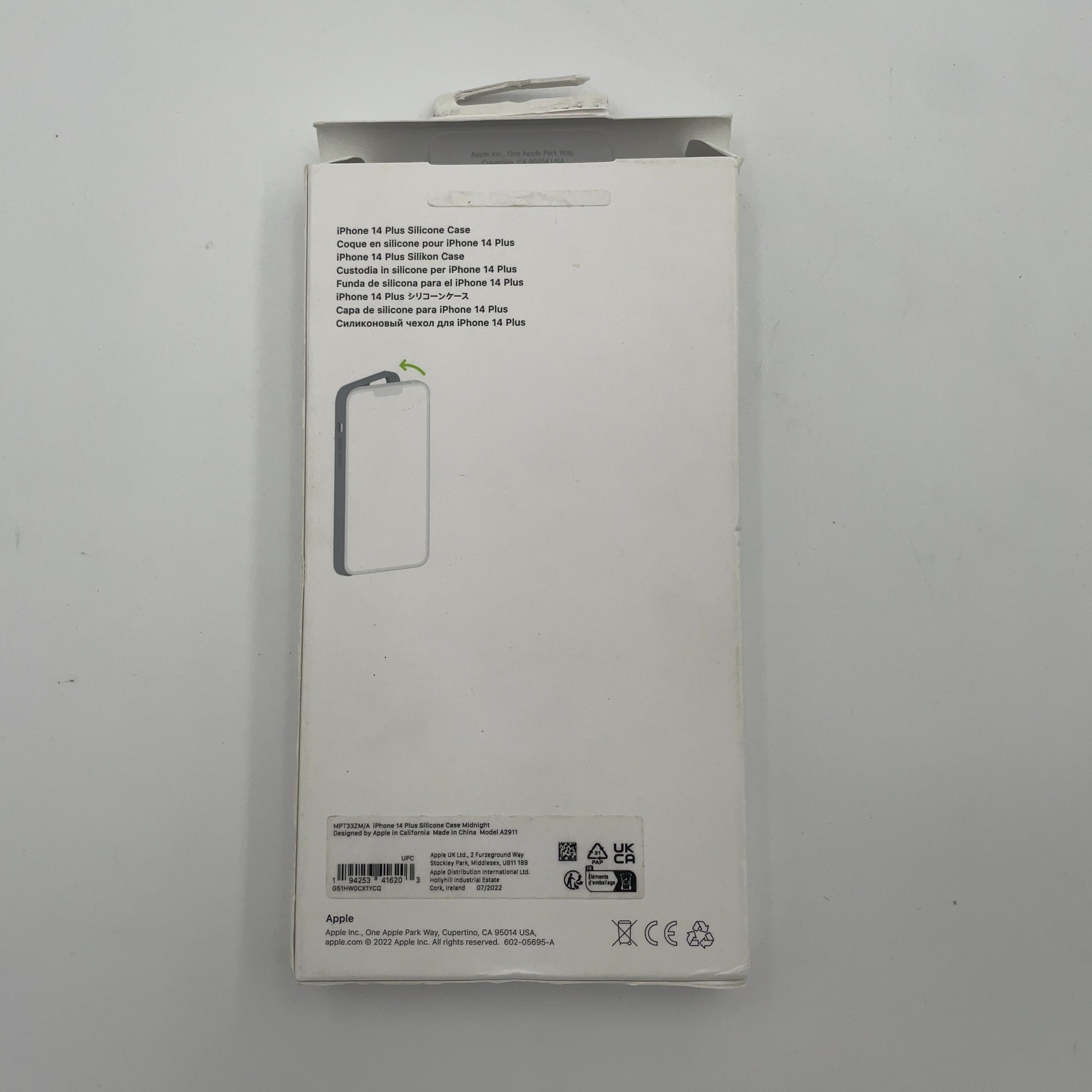 Apple Iphone 14 Plus Silicone Case With Magsafe - Midnight