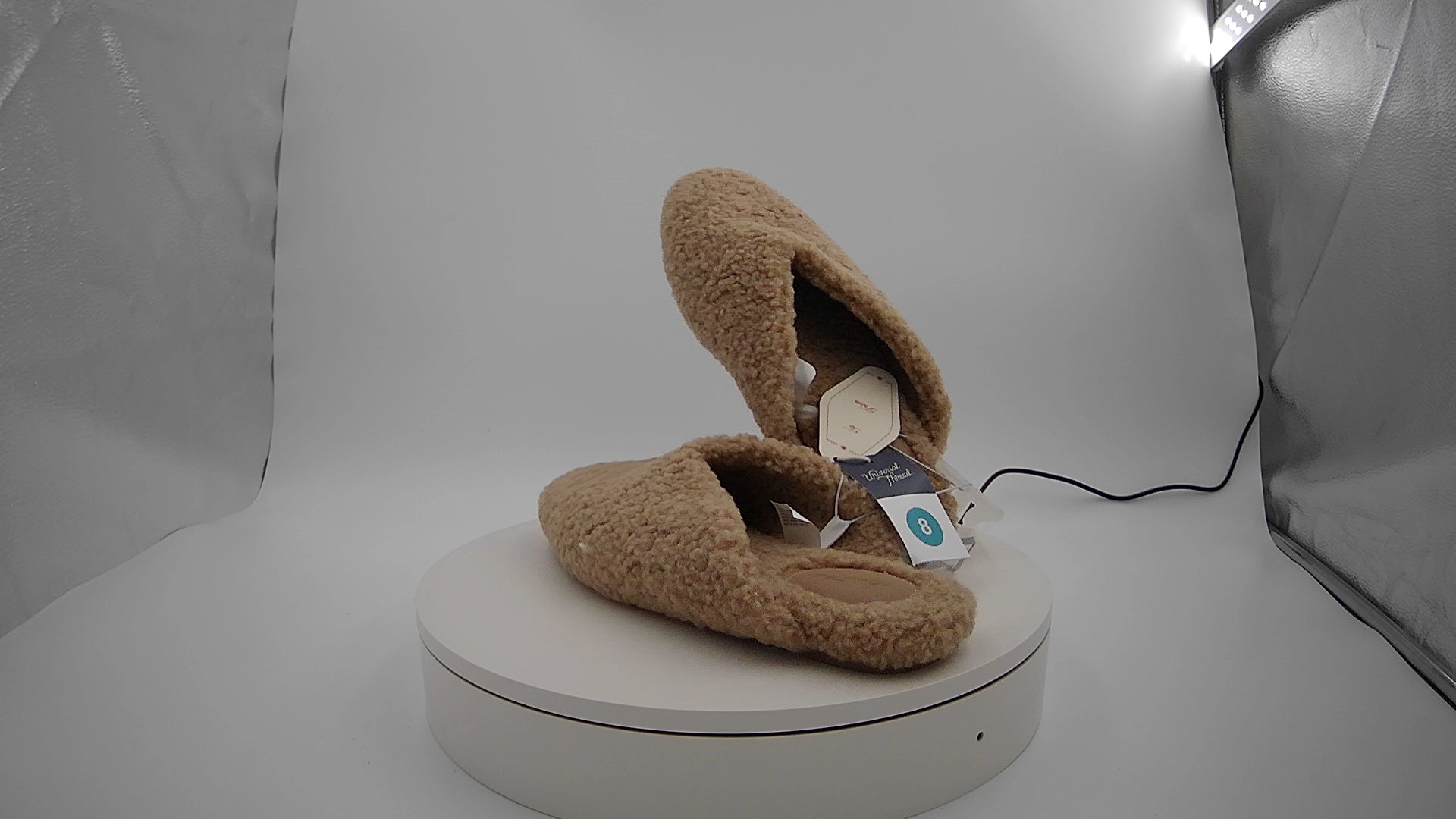 Women's Cozy Alpine Kylar Mule Slippers - Universal Thread Tan 8