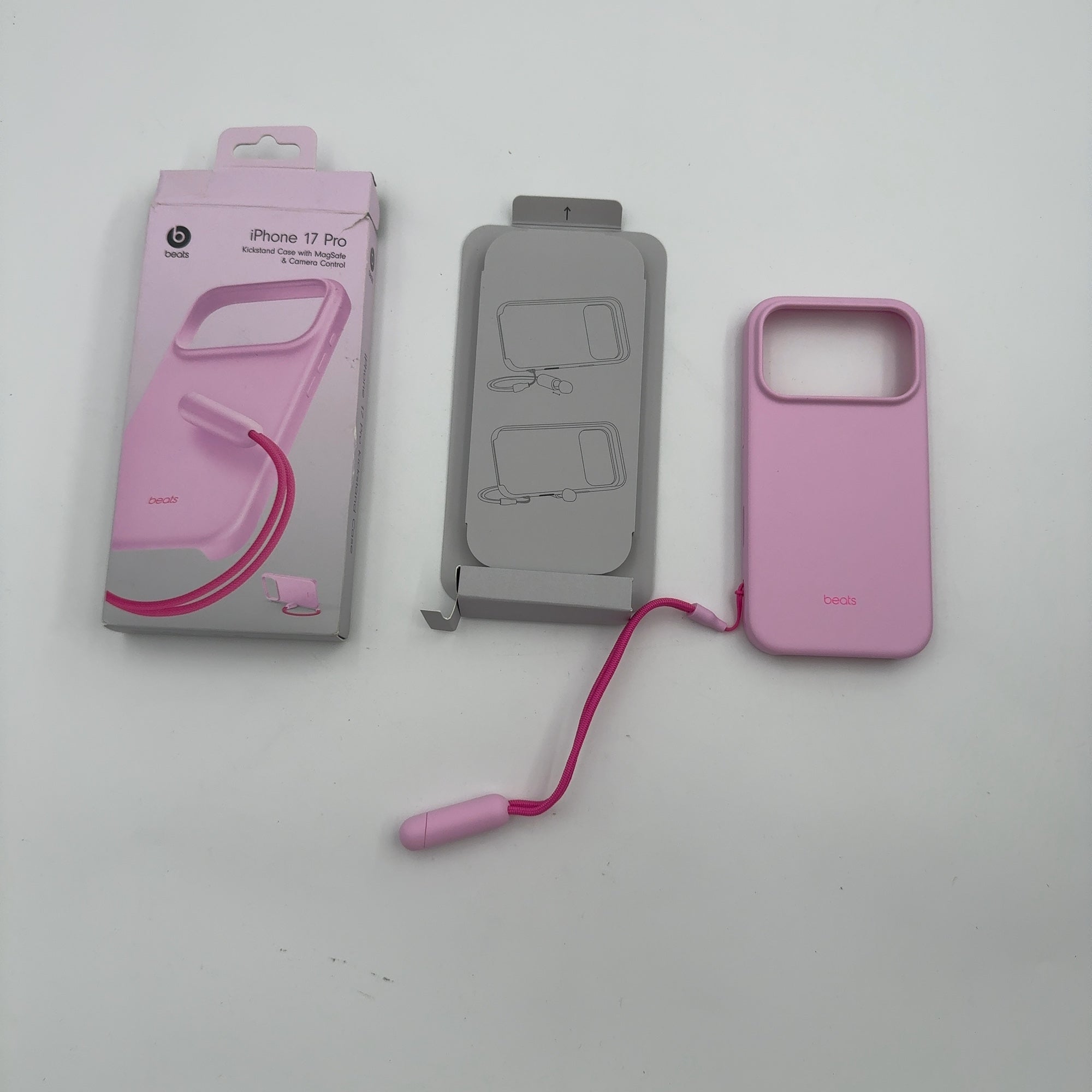 Beats Iphone 17 Pro Kickstand Case With Magsafe And Camera Control - Pebble Pink
