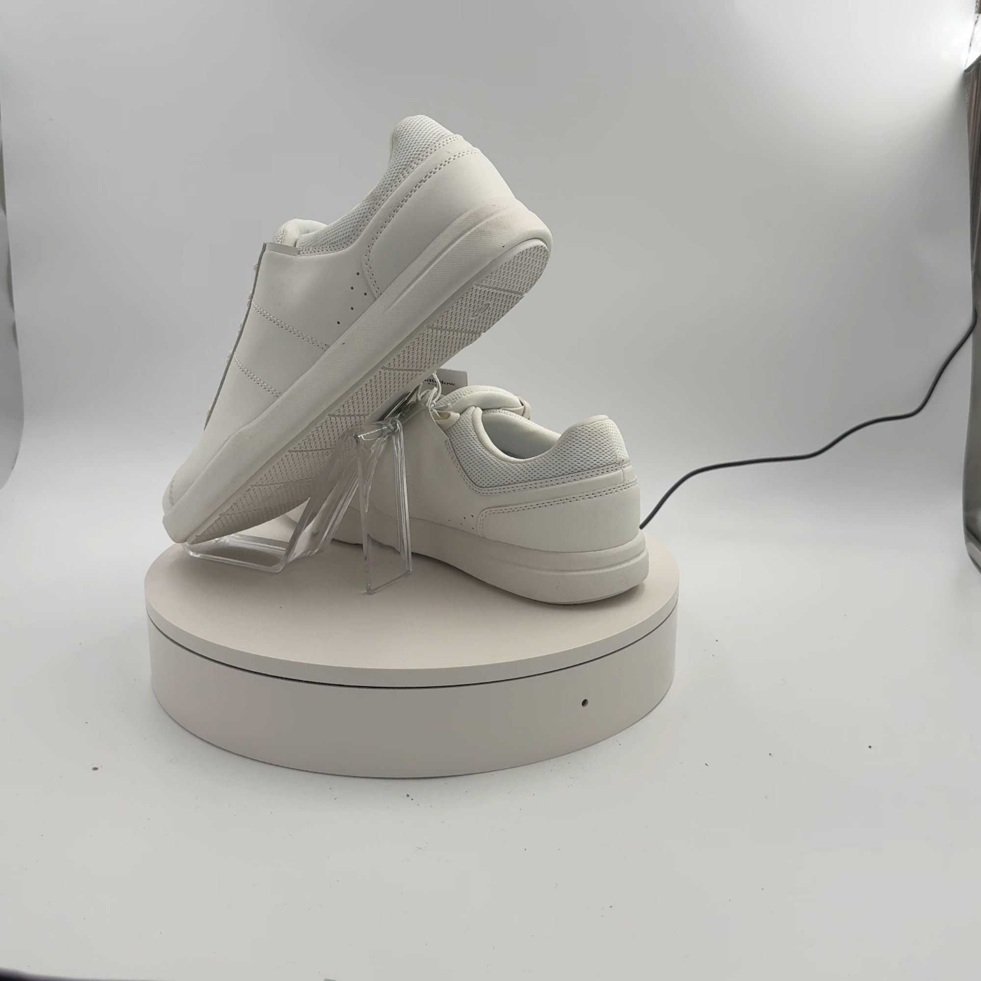 Men's Scout Sneakers - Goodfellow & Co White 10: Lace Up, Cushioned Footbed, Mesh Construction