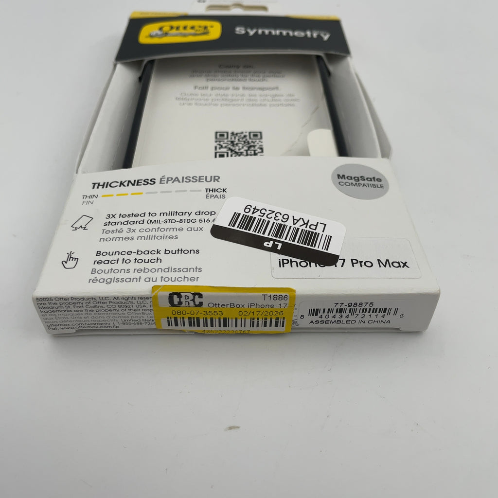 Otterbox Iphone 17 Pro Max Symmetry Series Case For Magsafe With Camera Control - Black
